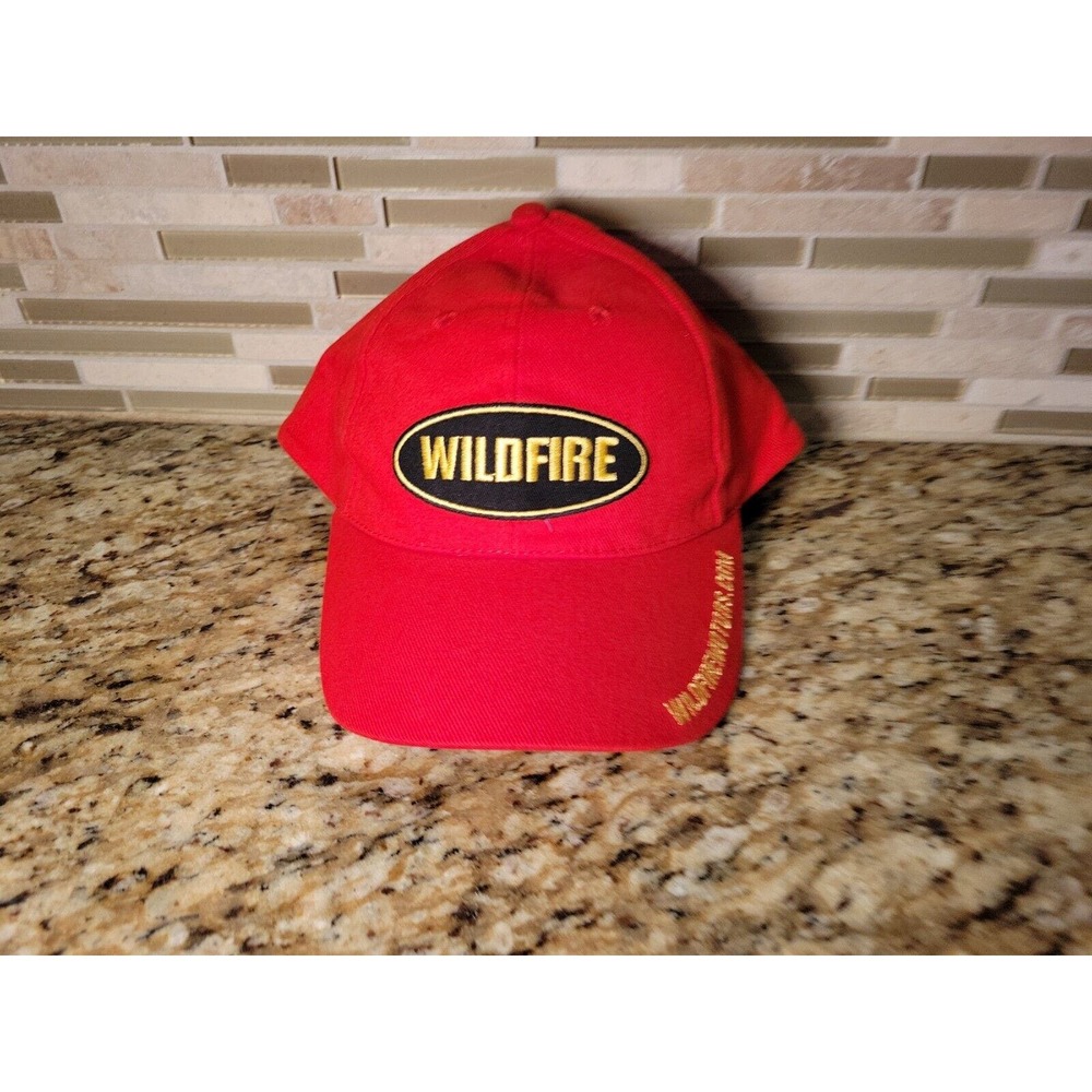 WildFire Motors Ball Cap Hat Adjustable One Size Fits All Red Baseball